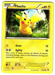 PIKACHU 48/162 - NM - XY8 BREAKTHROUGH COMMON ENGLISH POKEMON CARD - Picture 1 of 5