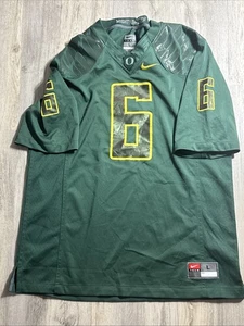 Mighty Oregon Ducks NCAA Football #6 Green Jersey Size L / Large - Picture 1 of 3