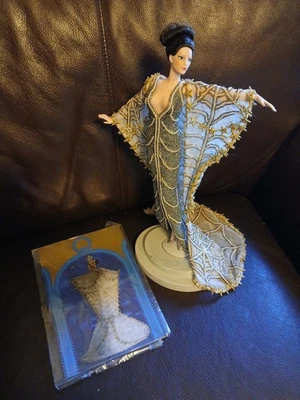 Винтажная фарфоровая кукла Barbie Mattel ERTE STARDUST 1993 ИЗДАНИЕ LMTD без коробки - Изображение 1 из 4