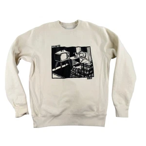 Sudadera AJR Maybe Gráfica Cuello Redondo Para Hombre Pequeña Blanca Polar Pullover - Imagen 1 de 9