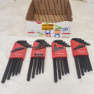 Lot Of 4 Snap-On L-Shaped Ball Hex Wrench Set LOT-986 - Picture 1 of 8