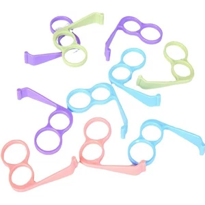 Finger Phone Holder, 10 Pcs Random Color Plastic 2 Holes Little Finger and Ri... - Bild 1 von 5