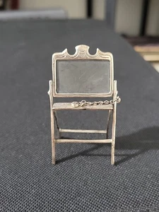 Vintage italienische Miniatur Medusa-Oro Sterlingsilber klappbar Schule Schiefer Brett - Bild 1 von 18