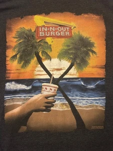 In-N-Out Burger California Grafik T-Shirt Fast Food gekreuzte Palmen Large - Bild 1 von 8
