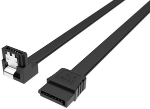 AKASA - Câble SATA 3 ProSlim Angle Droit 0,5m Noir - Photo 1/3