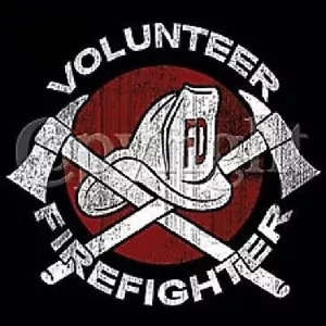 CAMISETA BOMBERO VOLUNTARIO MANGA LARGA LOGO PECHO - Imagen 1 de 2