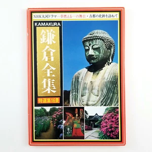 Carpeta de postales de recuerdo de Kamakura Japón templos de Buda de colección - Imagen 1 de 9