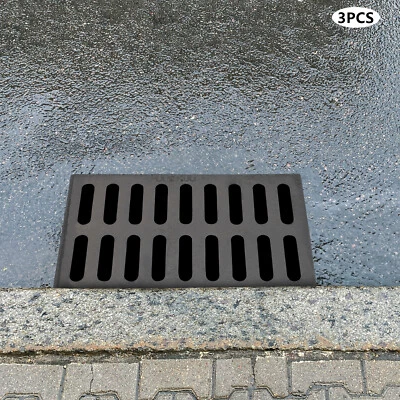 3* Zanja de drenaje y rejilla de drenaje de canal de entrada cubierta de drenaje de canal exterior Foto 1 de 4