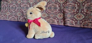 LAPIN LINDT PELUCHE AUTHENTIQUE GRELOT FEUTRINE POCHE à SECRET - Photo 1/7