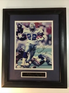 Emmitt Smith Autograph 8 x 10 Photo AUTO w/ COA Big Apple Authentic COWBOYS HOF - Picture 1 of 14
