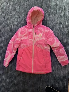 Hurley Girls Size Large 14/16 Youth Pink Snow Jacket - Picture 1 of 6