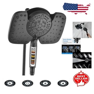 Filtered 2.5GPM High Pressure Shower Head with 10" Rainfall & Pause Switch - Picture 1 of 9
