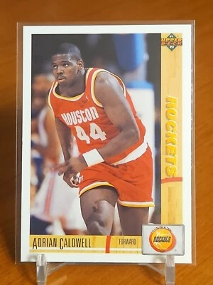 1991-92 Upper Deck Houston Rockets Basketball Card #310 Adrian Caldwell - Image 1 of 2