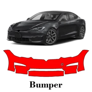 Front bumper PreCut PPF Paint Protection Film For Tesla Model S 2023-2025 - Picture 1 of 7