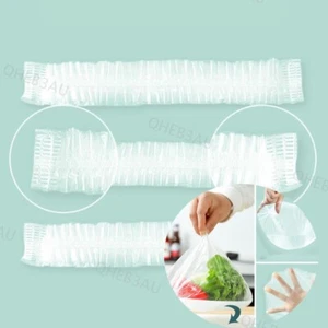 50X Disposable Food Storage Cover Reusable Elastic Fresh Wrap Covers Stretch 10H - Picture 1 of 6
