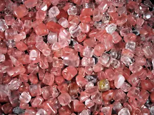 Gemstone Chips 50g Cherry Quartz Loose Beads DIY Jewellery Jewelry - Picture 1 of 1