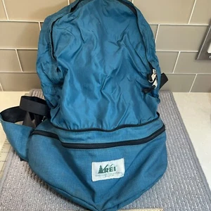 REI große wandelbare Taille Bauchtasche Schulter Hüft Gürteltasche zu Rucksack grün blau - Bild 1 von 12