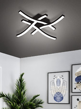 Eglo Basic Cabezas-E Black Steel & Plastic 4 Flame Wall/Ceiling Light, 3000K