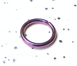 Titanium Annealed Steel Cartilage Septum Nose Hoop Ring Rook Daith Helix Tragus - Picture 1 of 12