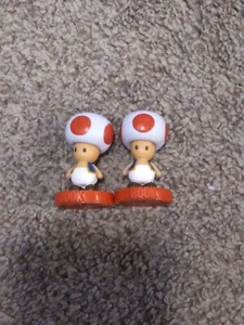 SUPER MARIO Chess Piece Rook Toad Collectors Edition Lot Of 2 - Picture 1 of 1