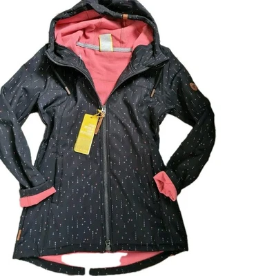 Parka ALIFE AND KICKIN Jacke Mantel schwarz Softshell L bis XXXL Kapuze (444)  - Bild 1 von 4