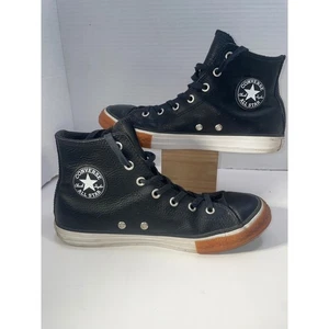 Converse Chuck Taylor All Star Kids Junior Size 4 667823C Leather High Top Shoes - Picture 1 of 5