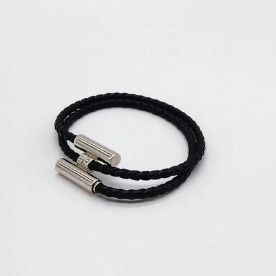 Pulseira Hermes prata preta 455781 - Imagem 1 de 4