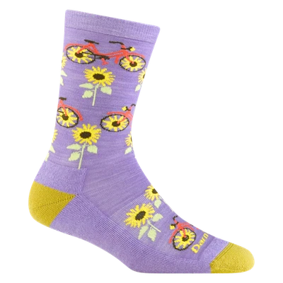 Calcetín ligero estilo de vida Darn Tough 6106 lavanda para mujer pedal solar equipo EE. UU. Foto 1 de 4