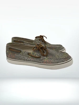 Zapatos de barco Sperry Top Sider para mujer 10 gris lona Foto 1 de 4