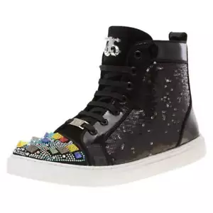 Zapatilla deportiva alta para hombre J75 By Jump Cromwell lentejuelas negras nueva con etiquetas - Imagen 1 de 5