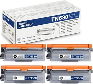 4 Stück TN660 TN630 Toner mit hoher Reichweite kompatibel für Brother DCP-L2540DW schwarz - Bild 1 von 5