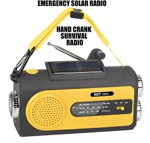 AM/FM/NOAA Notfall-Solarradio. Dynamo Handkurbel zur Stromerzeugung. - Bild 1 von 6