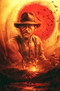 Indiana Jones Le Temple du Destin Art Mural Décoration Maison - AFFICHE 20x30 - Photo 1 sur 4
