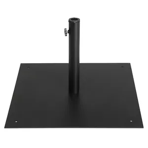 24.5" Iron Patio Market Umbrella Base Outdoor Heavy Duty Square - Picture 1 of 8