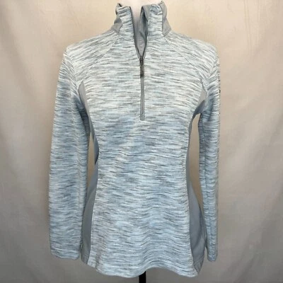 Columbia Mujer Talla S Top Atlético Media Cremallera Manga Larga Pullover Gris Azul Claro Foto 1 de 4