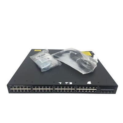 CISCO WS-C3650-48FS-E Catalyst 3650 48 Port Full PoE 4x1G Uplink IP Services - Image 1 of 4
