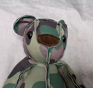 Inside-Out Critter by Christopher Straub Bear Camouflage 13 inch Project Runway - Picture 1 of 10