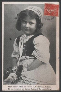 cartolina d'epoca-post card-CHILD ENFANT KIND BAMBINA 33 - Picture 1 of 1