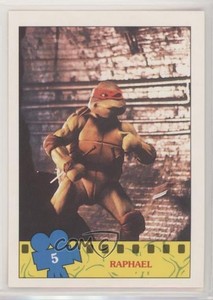1990 Topps Teenage Mutant Ninja Turtles Movie Ireland Raphael #5 7m3