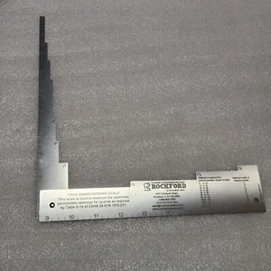 Rockford Systems OSHA 29 CFR 1910.217 Table 0-10 guard opening scale KSC-011. - Picture 1 of 8