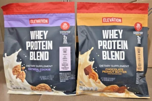 Elevation Whey Protein Blend Oatmeal Cookie & Chocolate Peanut Butter (2 Bags) - Picture 1 of 2