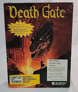 Death Gate Big Box PC - Legend 1994 CD-ROM PC Juego Manual Caja Historia Catálogo - Imagen 1 de 15