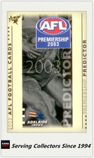 2003 Select AFL XL Card Series Premiership Predictor Card PC1 Adelaide