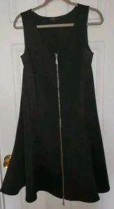 Dalia Zip Dress Black Size X - Picture 1 of 5