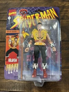 Modellino Hasbro 2023 Marvel Legends retrò animato Spider-Man KRAVEN scala 6" - Foto 1 di 3