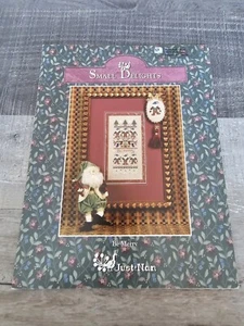 Vtg Rare Be Merry Christmas Elf & Ornament Cross Stitch Pattern Just Nan 121b - Picture 1 of 5