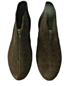 Aerosoles Shoes Sz 7.5 Brown Suede Leather Bootie Heels 5.5 EU - Picture 1 of 9