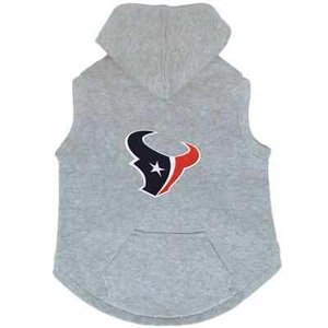 HOUSTON TEXANS DOG CAT PREMIUM HOODIE SWEATSHIRT EMBROIDERED PATCH CHOOSE SIZE - Picture 1 of 1