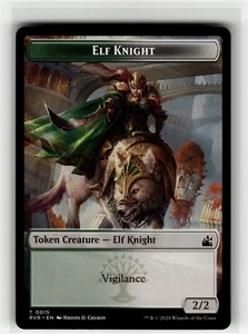 ELF KNIGHT TOKEN Ravnica Remastered #15 RVR(NM+)(MTG) - Picture 1 of 1
