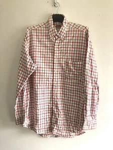 45RPM Plaid Shirt Men's US L / EU 52-54 / 3 Red White and Blue - Picture 1 of 4